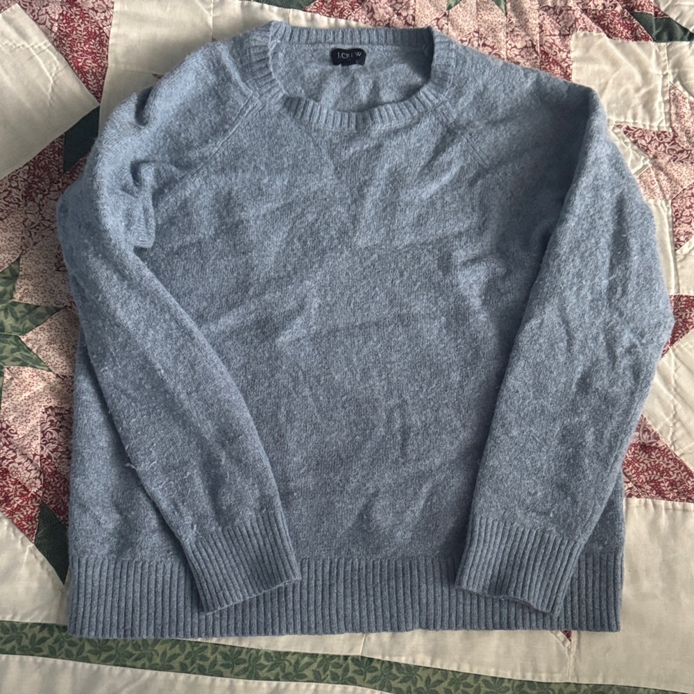 J Crew Men's Soft Gray Crewneck Sweater